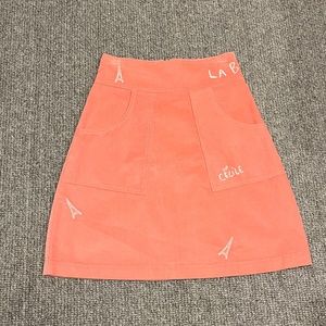 Etre Cecile Embroidered Pink Skirt